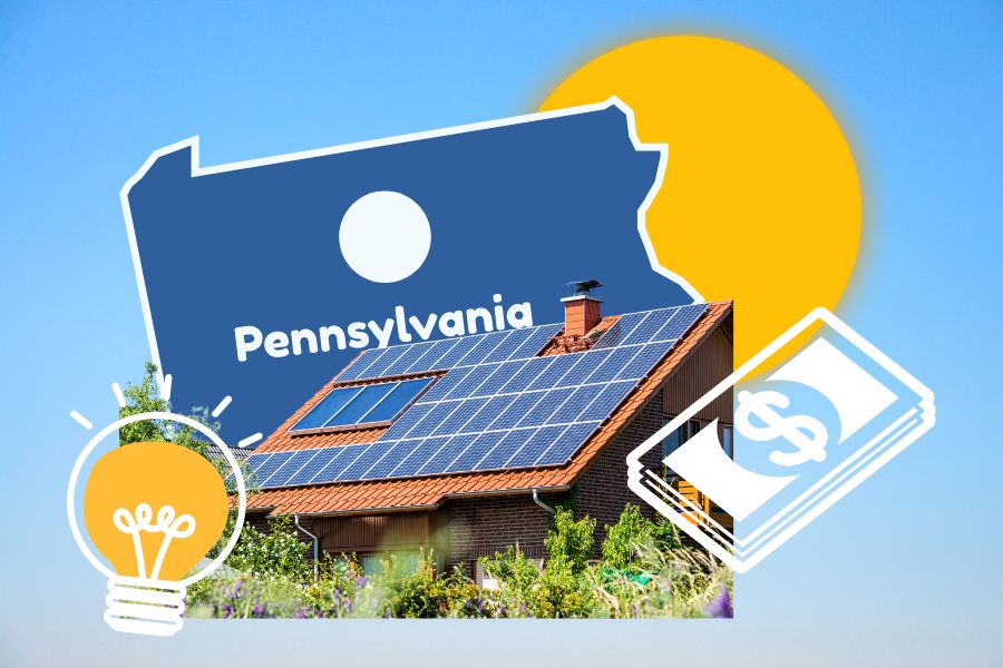 Concept of solar panel cost in PA