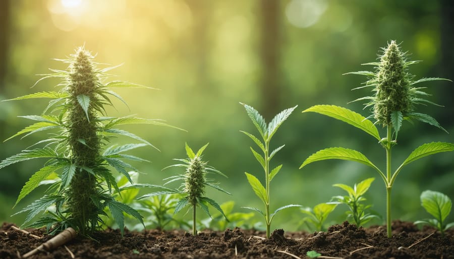 Close-up of hands examining organic certification label on hemp product packaging